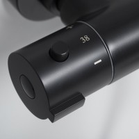 Душевая стойка Wasserkraft Thermo A28801 черная матовая