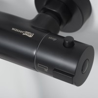 Душевая стойка Wasserkraft Thermo A28801 черная матовая
