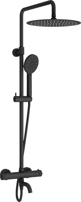 Душевая стойка Wasserkraft Thermo A28801 черная матовая