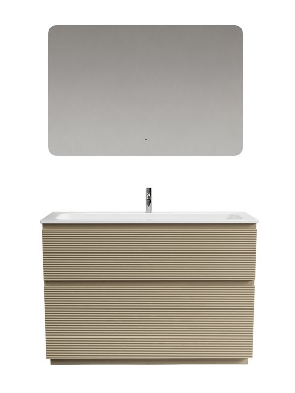 Мебель для ванной комнаты Sancos Folk Floor 120 напольная, капучино, раковина CN7017