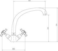 Смеситель для кухни Fashun A4224 хром