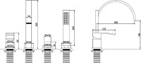 Смеситель на борт ванны Abber Wasserfall AF8613B черный