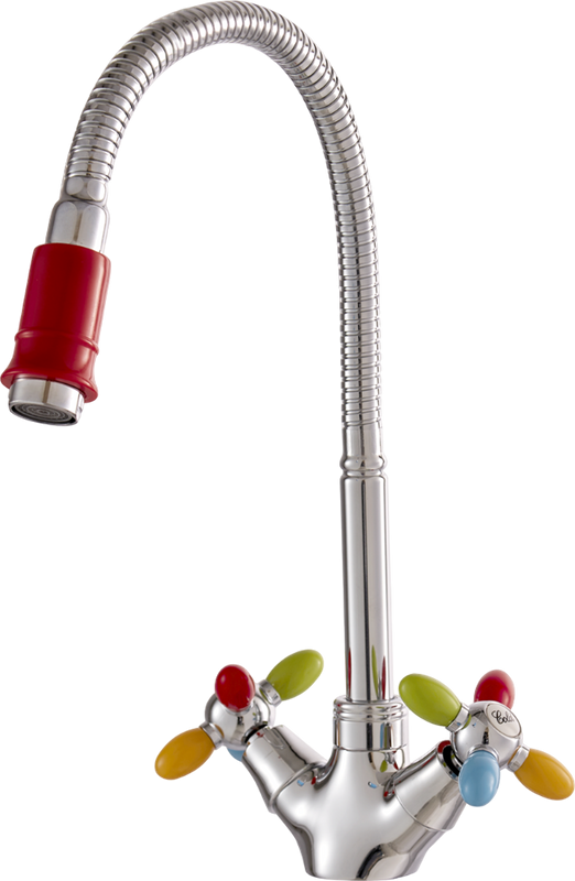 Смеситель для кухни Fashun A43127-87 с гибким изливом, хром