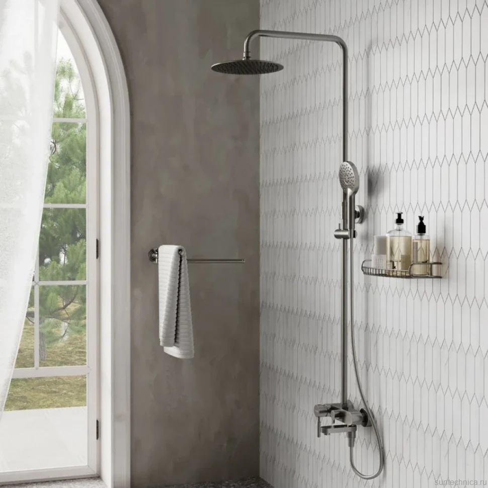 Душевая стойка Wasserkraft A14201 никель