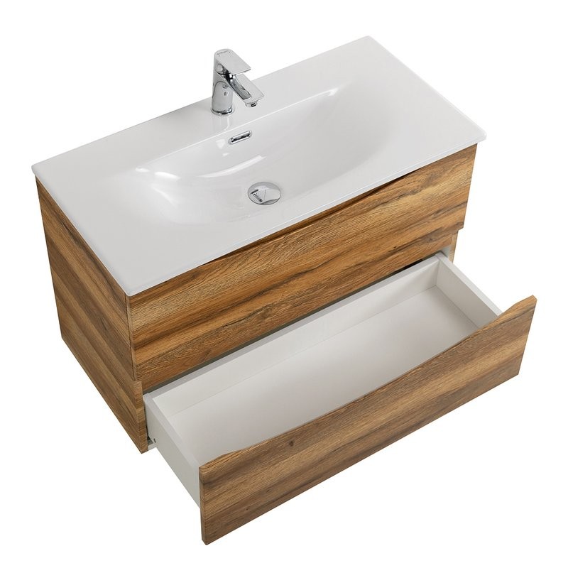 Тумба с раковиной BelBagno Marino-cer-mini 70 подвесная, rovere rustico