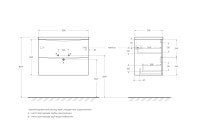 Тумба с раковиной BelBagno Marino-cer-mini 70 подвесная, rovere rustico
