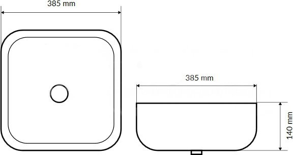 Накладная раковина Excellent Actima Cori 38