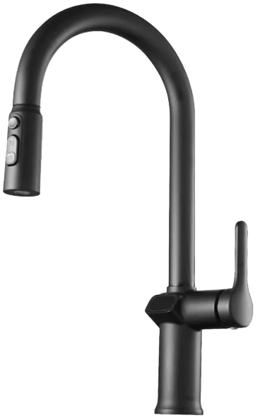 Смеситель для кухни ESKO K15B LED черный