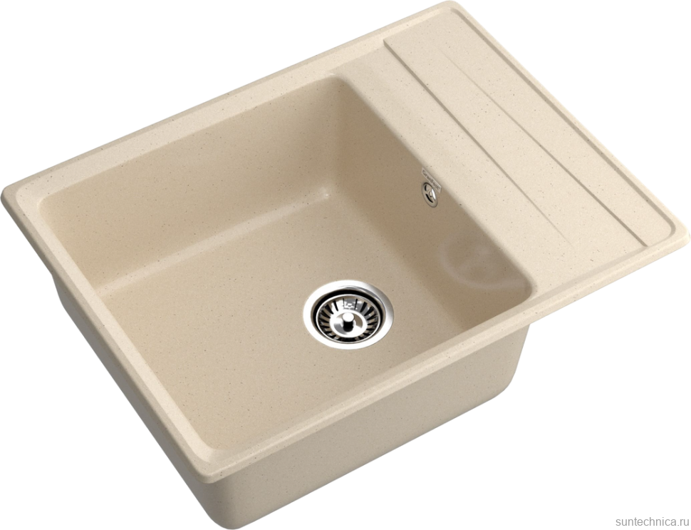 Комплект Мойка GranFest Level LV-660L кашемир + Смеситель MEGA Mega