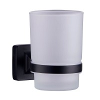 Стакан для ванной Fashun A26-7 A2606-7 настенный, черный, стеклянный Стакан для ванной Fashun A26-7 A2606-7 настенный, черный, стеклянный