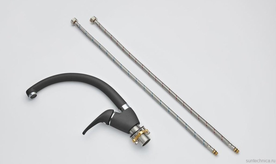 Смеситель для кухни Emar Quartz 3013 антрацит