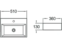 Накладная раковина SantiLine SL-1006 Накладная раковина SantiLine SL-1006