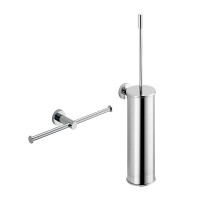 Набор Держатель Colombo Design Plus W4990, двойной, хром + Ершик W4962, хром Набор Держатель Colombo Design Plus W4990, двойной, хром + Ершик W4962, хром