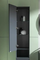 Шкаф пенал для ванной Allen Brau Infinity 35 L подвесной, антрацит матовый