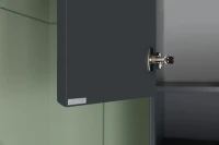 Шкаф пенал для ванной Allen Brau Infinity 35 L подвесной, антрацит матовый