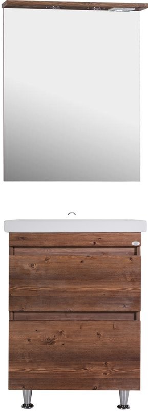 Тумба с раковиной ASB-Mebel Коста 60 светлый орех