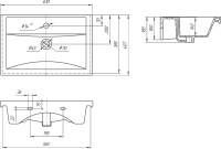 Тумба с раковиной ASB-Mebel Коста 60 светлый орех Тумба с раковиной ASB-Mebel Коста 60 светлый орех