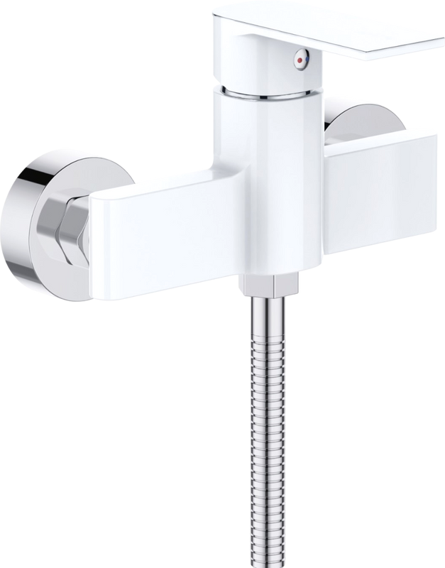 Смеситель для душа D-lin D160363-C белый, хром