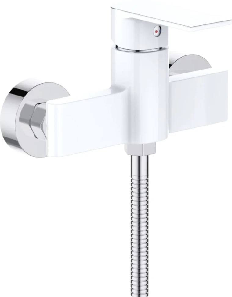 Смеситель для душа D-lin D160363-C белый, хром