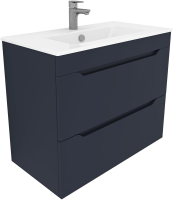 Тумба под раковину без столешницы Aquanet Практика 80 2 ящика, маренго