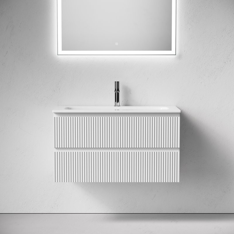 Тумба под раковину Sancos подвесная Snob R 90 Bianco SNR90W