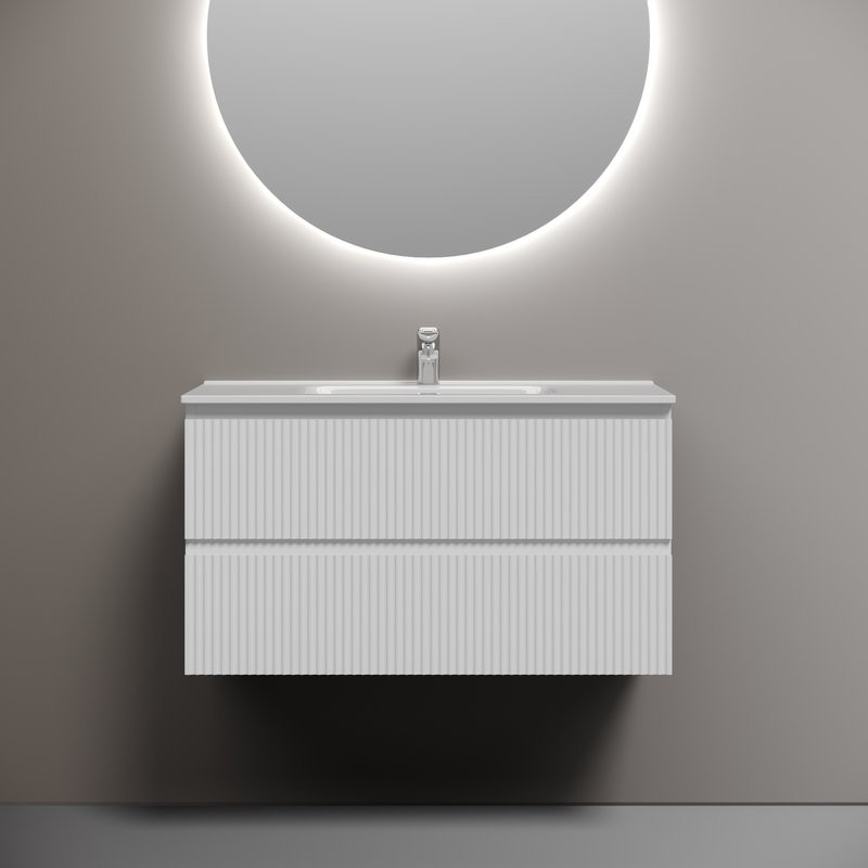 Тумба под раковину Sancos подвесная Snob R 90 Bianco SNR90W