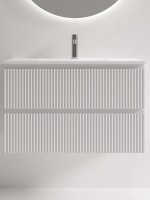 Тумба с раковиной Sancos Snob R 80 Bianco, раковина CN7026