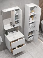 Мебель для ванной комнаты SanStar Ориана 60 подвесная, раковина Cersanit Moduo 60