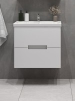 Мебель для ванной комнаты SanStar Ориана 60 подвесная, раковина Cersanit Moduo 60