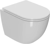 Комплект  Унитаз подвесной Bauedge Bau Dream Hurricane3 безободковый, с микролифтом, белый + Система инсталляции для унитазов Grohe Rapid SL 38772001,