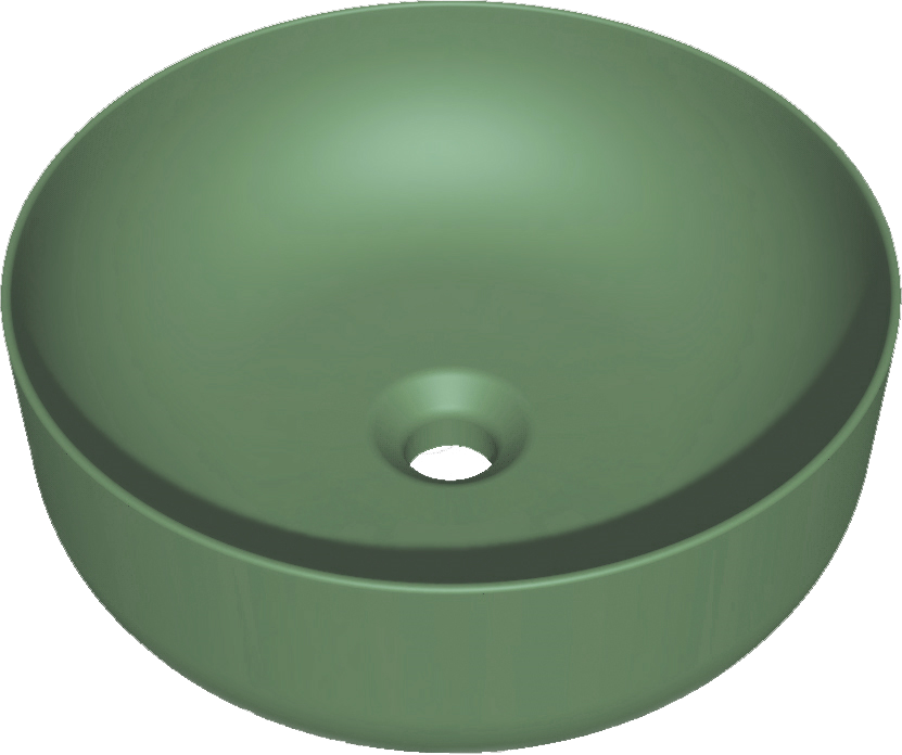 Накладная раковина Kerasan Nolita 534411*0 40 см, verde muschio