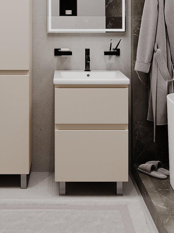 Тумба напольная SanStar Riana 50 Без раковины для ванной комнаты, cappuccino