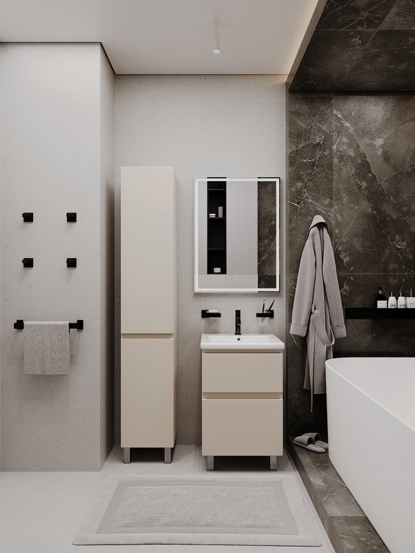 Тумба напольная SanStar Riana 50 Без раковины для ванной комнаты, cappuccino