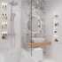 Мебель для ванной STWORKI Ольборг 100 столешница дуб французский, без отверстий, с тумбой 50, с раковиной Vitra Shift