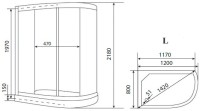 Душевая кабина Timo Eco TE-0702PL