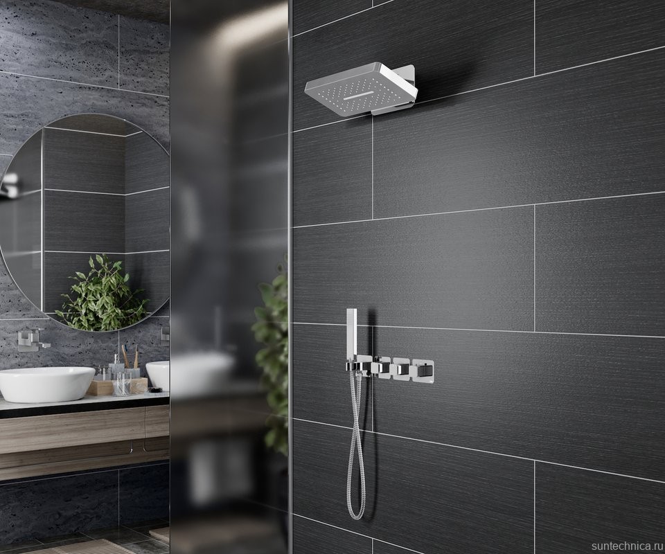Душевой комплект Timo Petruma SX-5249/00SM С ВНУТРЕННЕЙ ЧАСТЬЮ, с термостатом, хром