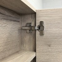 Зеркало-шкаф Comforty Марио 60 дымчатый дуб Зеркало-шкаф Comforty Марио 60 дымчатый дуб