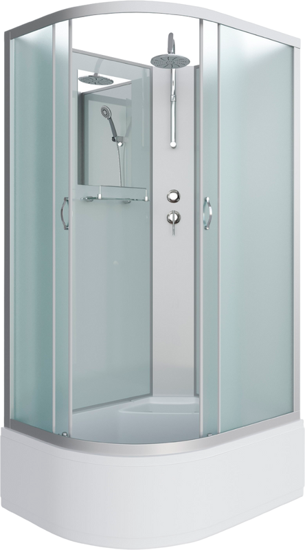 Душевая кабина Niagara Classic NG-2310-14RBKT 120х80 см, без крыши, с тропическим  душем