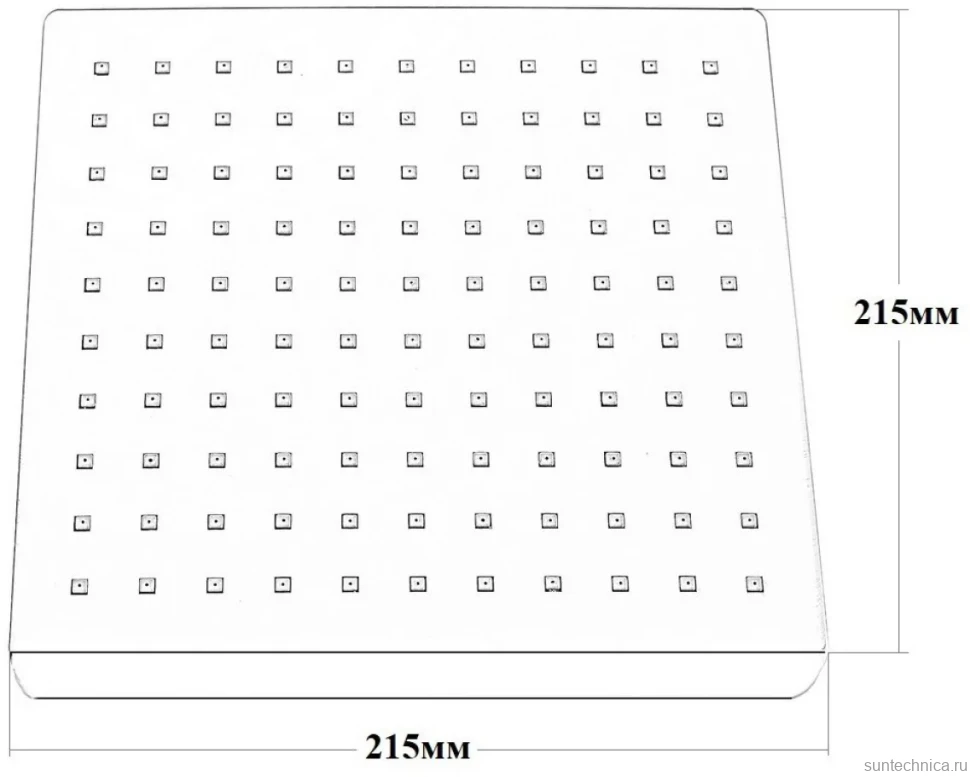 Верхний душ BOND Cube B02-9900 хром