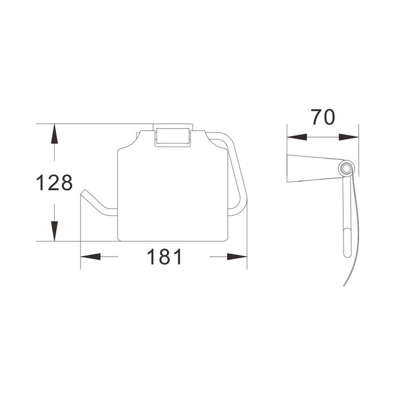 Держатель для туалетной бумаги Shevanik SG5705G, золотой сатин