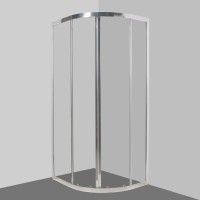 Душевой уголок BelBagno Due R 2 80 C Cr