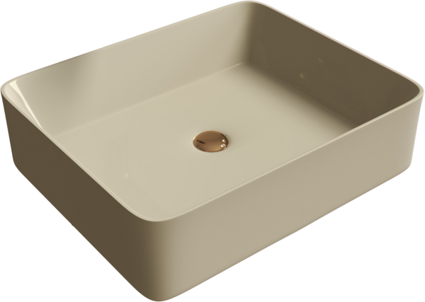 Накладная раковина Grossman GR-3016BEM бежевая матовая