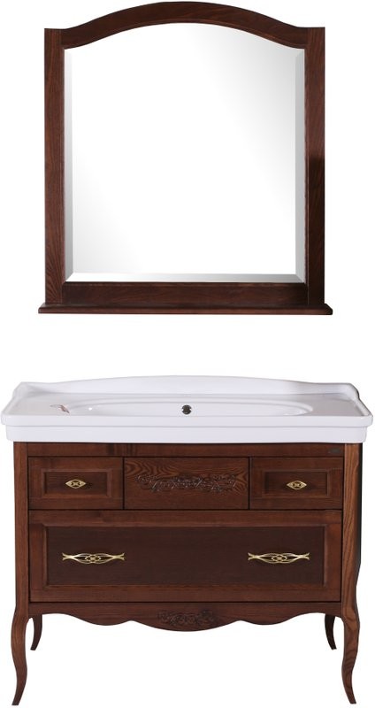 Мебель для ванной комнаты ASB-Woodline Модерн 105 антикварный орех