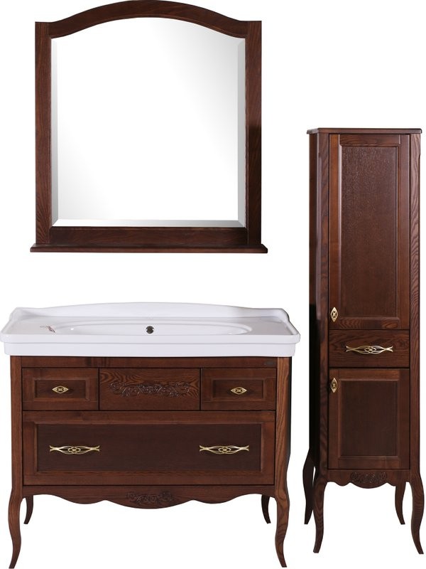 Мебель для ванной комнаты ASB-Woodline Модерн 105 антикварный орех