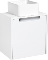 Тумба под раковину без столешницы Runo Бари Микра 40 белая