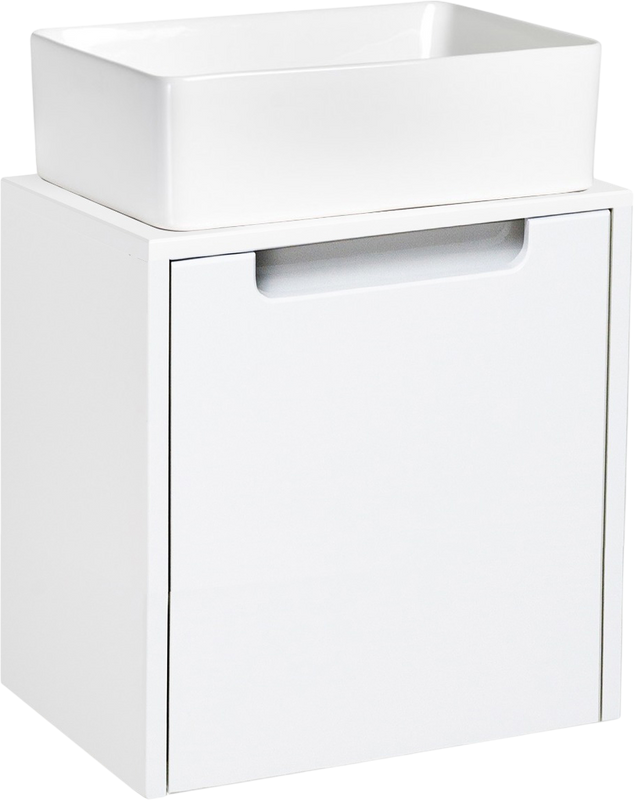 Тумба под раковину без столешницы Runo Бари Микра 40 белая