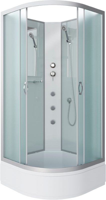Душевая кабина Niagara Classic NG-3301-14BKG 90х90 см, без крыши, с гидромассажем