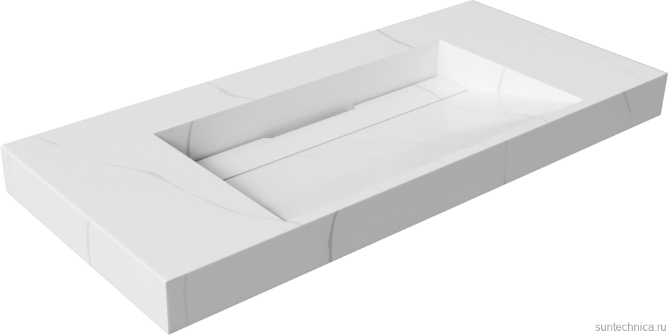 Раковина Armadi Art Flat Calacatta 100