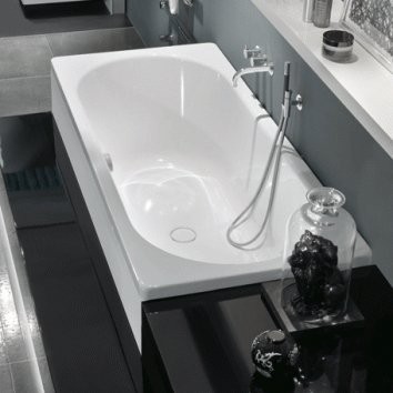 Стальная ванна Kaldewei Classic Duo 110 180x80 см, пристенная, на ножках, с самоочищающимся покрытием
