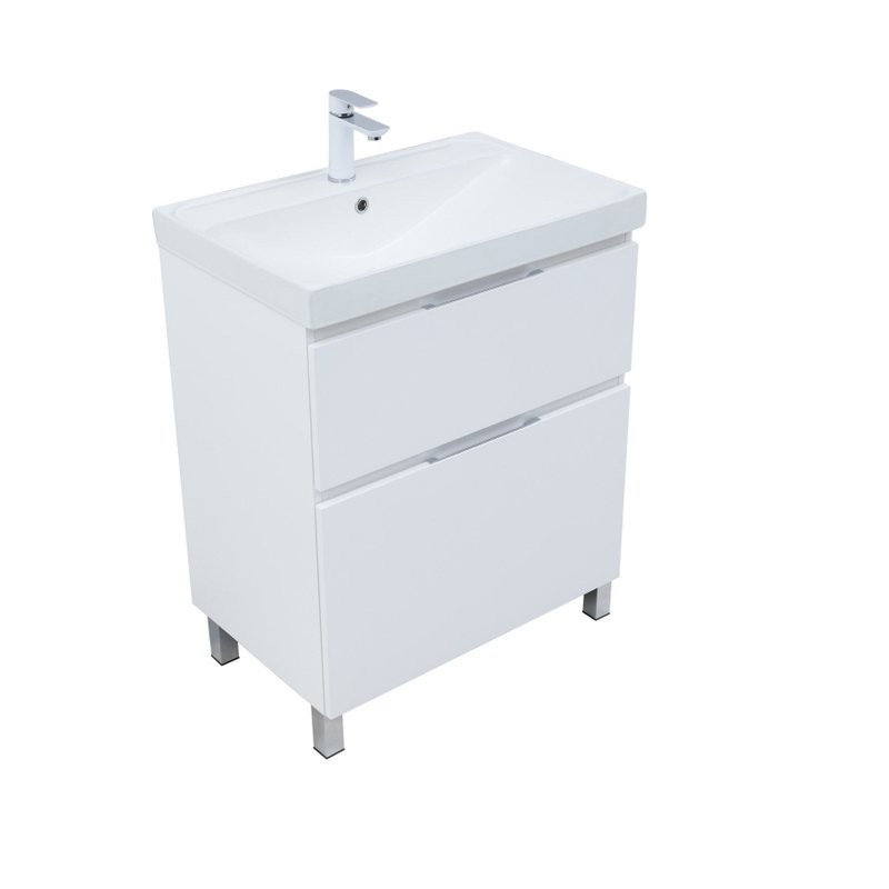 Тумба под раковину Aquanet Алвита New 70 напольная, белый матовый